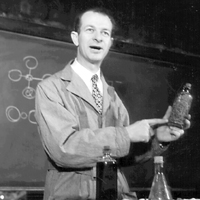 Delivering a lecture at Caltech in the mid-1930s