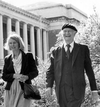 With his Daughter Linda during one of his visits to the OSU campus